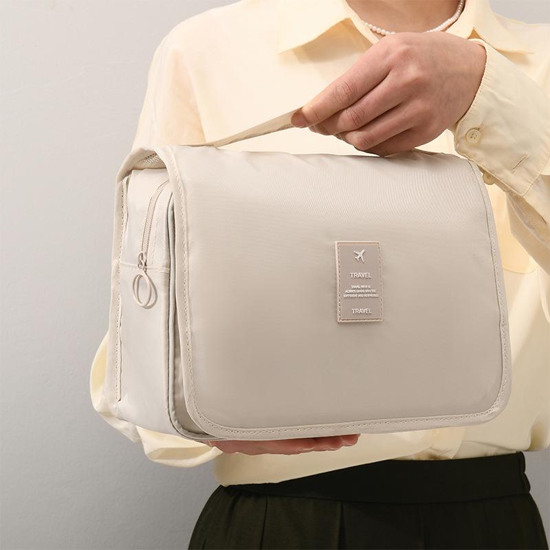 Hot-Selling Hook Wash Bag Portable Handheld Makeup Bag Foldable Dry-Wet Separation Wash Bag Travel Business Trip Storage Bag