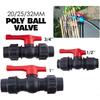 New Compression PE Quick Connector Poly 20mm 25mm 32mm Irrigation System Stop Tap HDPE Water Pipe Accessories Valve Fittings
