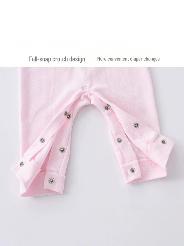 Newborn Pure Cotton Long Sleeve Romper Pajamas