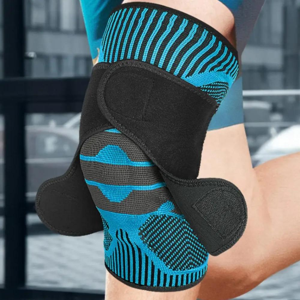 

Elbow Support Sport Knee Pads High Elastic Sport Knee Support Gym Fitness Gear Knee Braces Gym 1pc синий