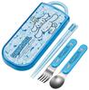 Skater Trio Set of and Featuring Cinnamoroll and Sanrio for Made In Chopsticks, Spoon, Fork, Ushiro-Shiro, Design, Children, Antibacterial, Japan,
