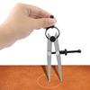 Adjustable Leather Compass Lockable Carbon Steel Divider Wing Creaser DIY Leathercraft Rotating Line Scribing Gauge Caliper Tool