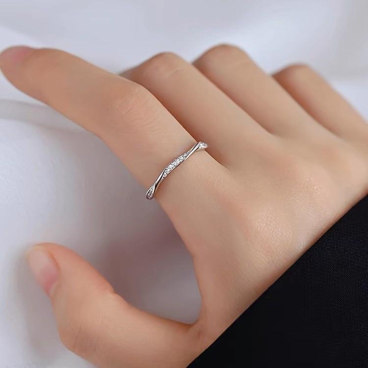Sterling Silver Mobius Open Ring: Women s Elegant Design for Index Finger Mobius Ring