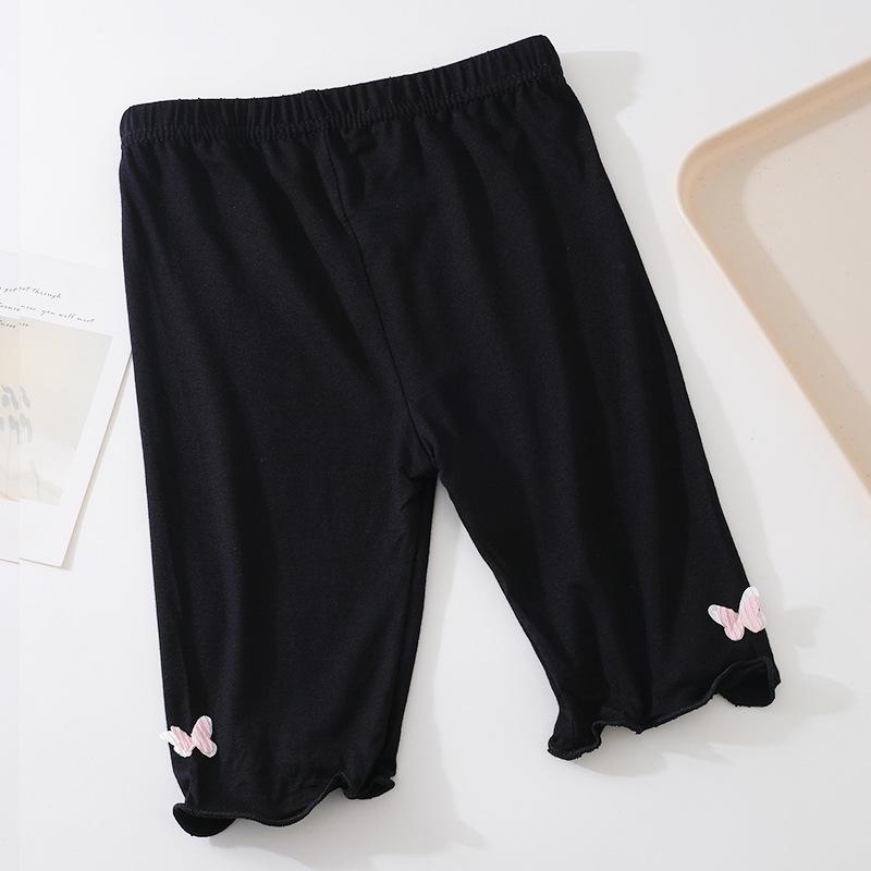 Girls' Summer Mid-Length Modal Leggings - Fashionable and Lightweight Seven-Point Pants for Kids