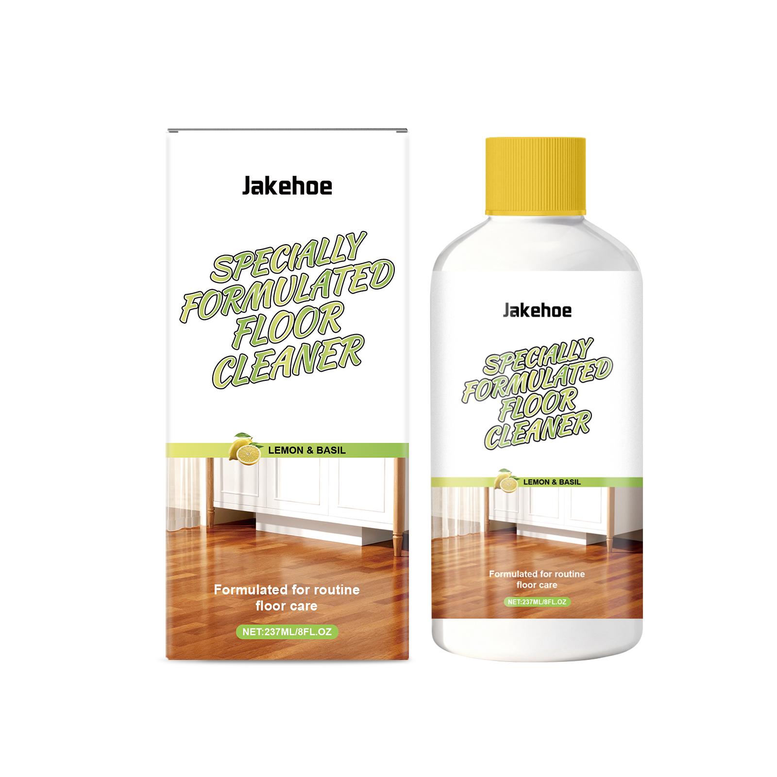 Jakehoe Powerful Decontamination Floor Cleaner 237ml Citrus scent Wood Floor Stain Remover Cleaning Descaling Polishing Brightening