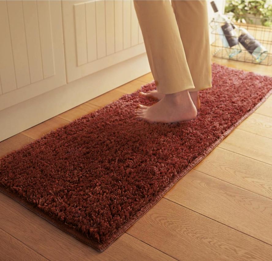 

Кухня, Ванная комната, Вход в ванную комнату, Нескользящий коврик для пола, Придверный коврик, Ковер для спальни, Прикроватный ковер, Коврик для ног 50x180cm коричневый
