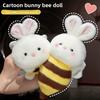 Bee Bunny Plush Toy For Girls With Pp Cotton Filling Cute Rabbit Gift For Kid