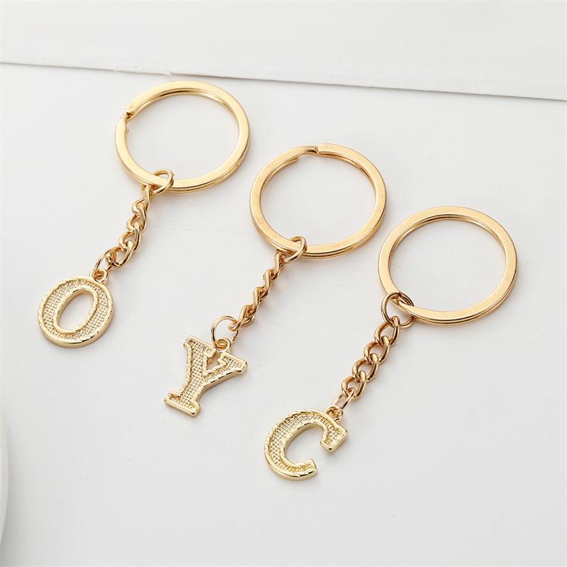 26 Alphabet Schlüsselanhänger Initial Schlüsselanhänger Zubehör Anhänger für Geldbörse Rucksack Handtasche Charms