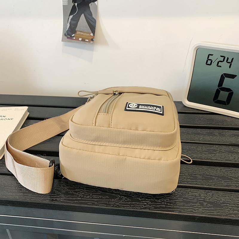 Chest Bag Lightweight Student Crossbody Bag Outdoor Riding Multifunctional Waist Bag Multi-Compartment Mobile Phone Bag