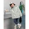 Girls Hooded Sports Windbreaker Jacket Kids Casual Outdoor Children Coat