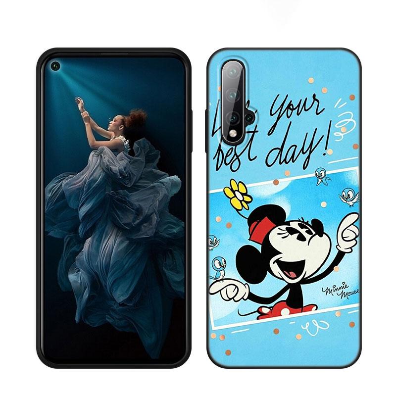 

Крутий мультяшний чорний чохол для телефону з малюнком Мінні для Honor 70 90 Lite X40 GT X50 i X5 Plus X6A X6S X7A X8A X8B X6 X7 X8 X9 4G X9A X9B 5G Honor X6A 4G
