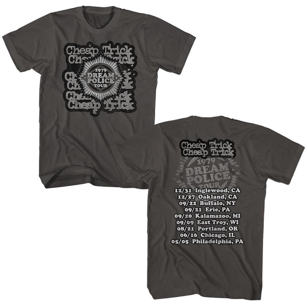 Cheap Trick 1979 Dream Police Tour Dates Men T Shirt Rock Music Concert Merch XXXL