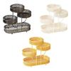 Sturdy Metal Fruit Basket Multi Tier Design Kitchen Fruit Organizer Countertop Snack Storage Rack for Dining Room Living Space