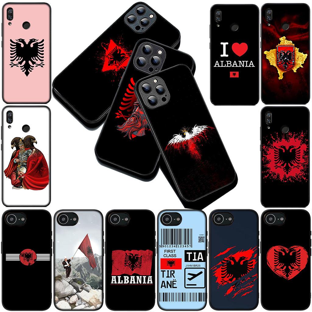 Albanians Red Albania Flag Phone Cover for Motorola Moto Edge 70 60 Fusion NEO Pro G Stylus G56 G96 G04 G05 20 Soft Case