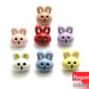 Colored Cartoon Rabbit Plastic Buttons for Children's Clothing and Accessories