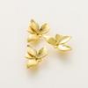 6pcs/lot 14K 18K Gold Plated Leaves Charm Brooch Pin Pendants Earings Decorate Pendants For DIY Jewelry Handemade Supplies
