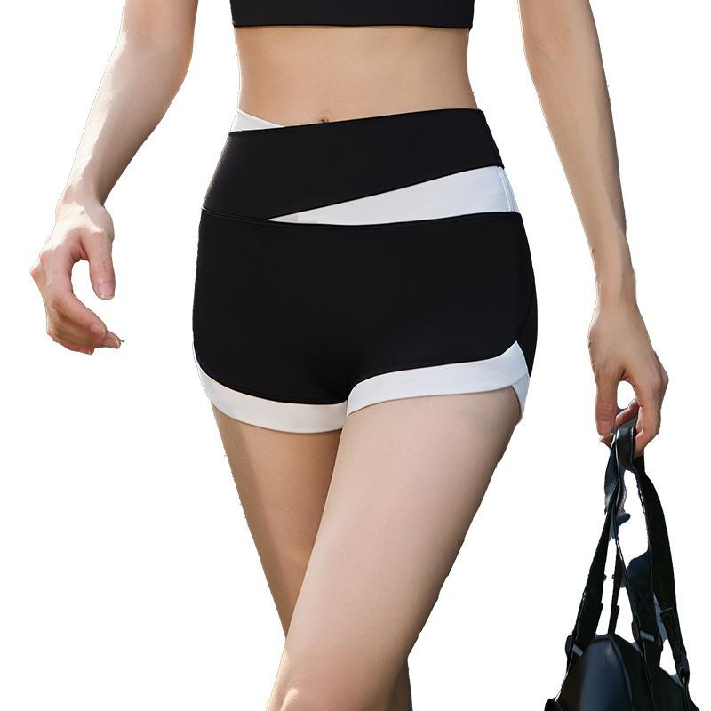 High Elastic Tight Nude Three Point Peach Butt Lift Training Running Fitness Yoga Shorts