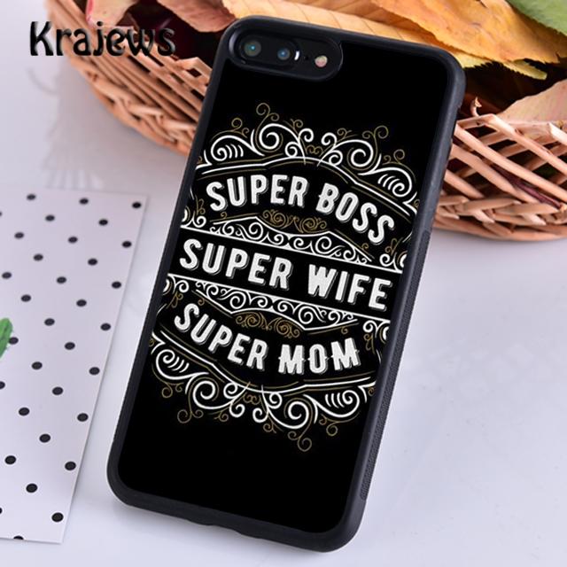 Wife Mamma Boss For iPhone 17 Air 16 Phone Case Cover 15 14 Plus 12 13 Pro Max Coque Fundas