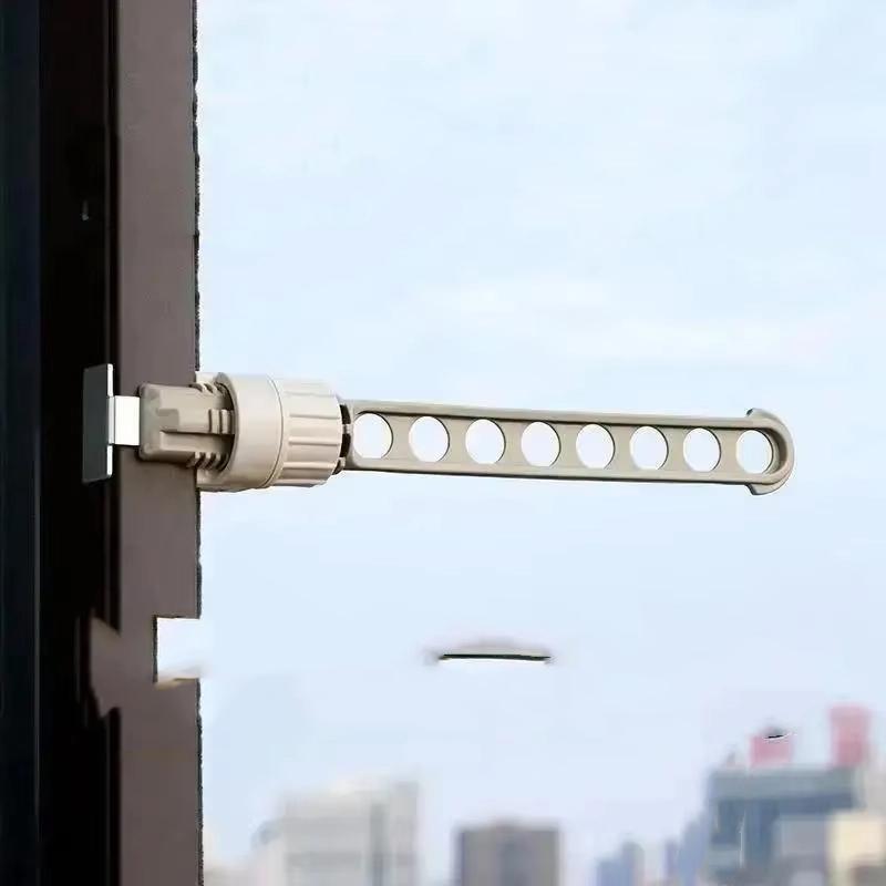 

1 шт. Уличная дорожная портативная вешалка для одежды с оконной рамой, портативная комнатная сушилка для окон, комнатная вешалка, вешалки grey-1pc