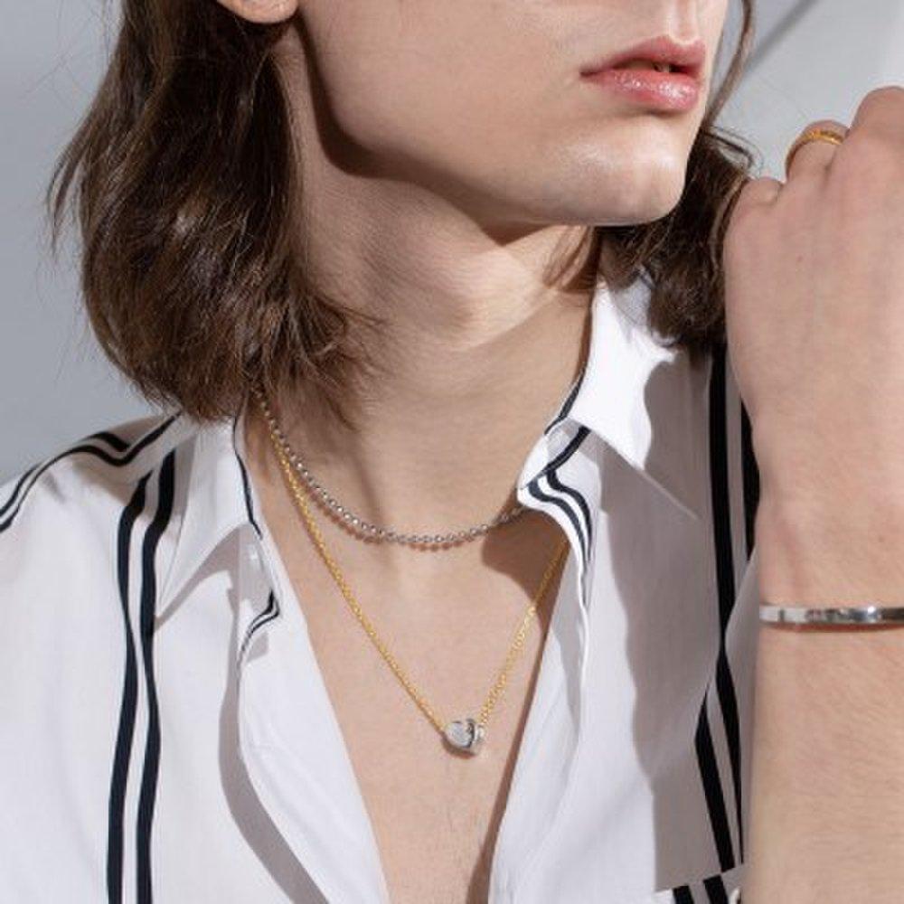 925 Sterling Silver Heart Charm Pendant_White