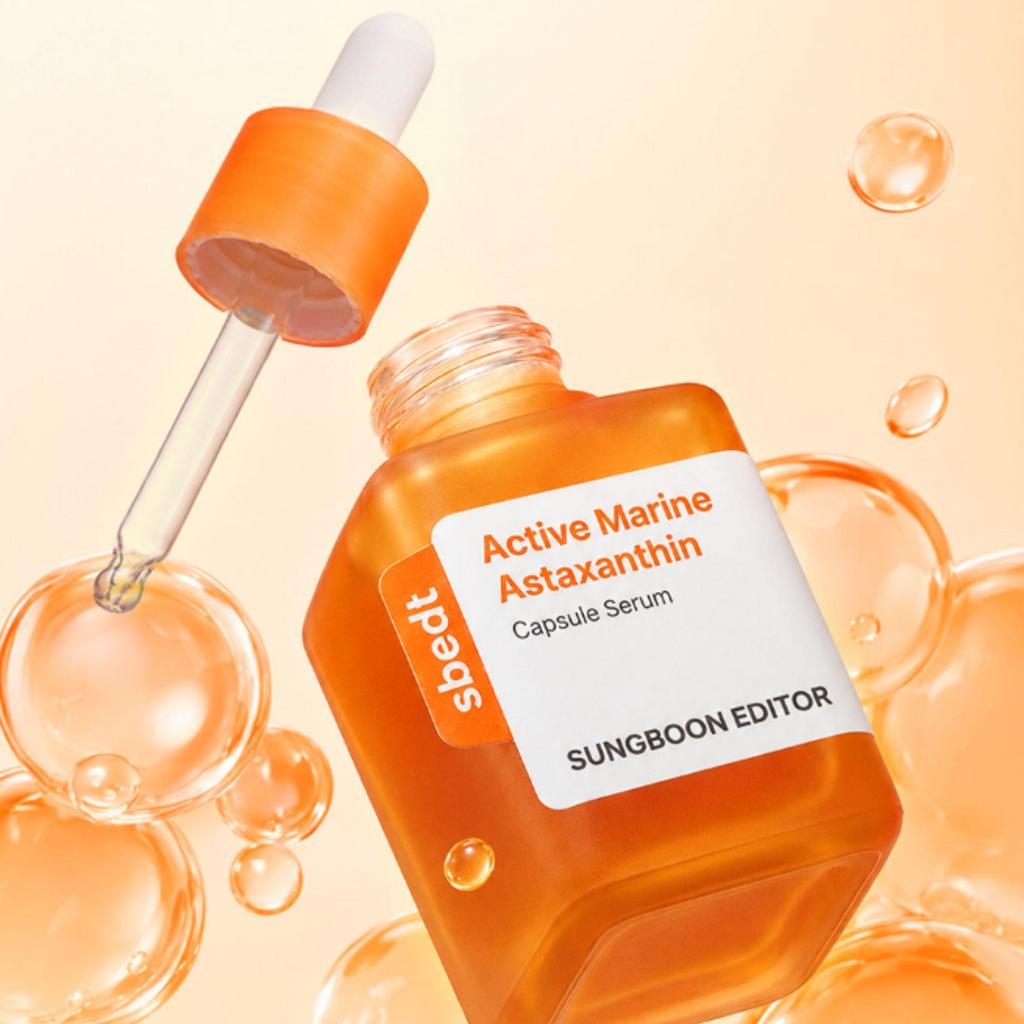 SUNGBOON EDITOR Active Marine Astaxanthin Capsule Serum Firming Antioxidant Glow Care 40ml