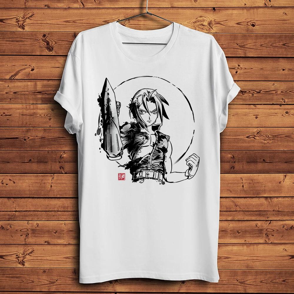 Ink Edward Alphonse Elric Funny FMA Anime TShirtShort Sleeve Casual TeeUnisex Unisexga Tshirtnocracking Breathable print S