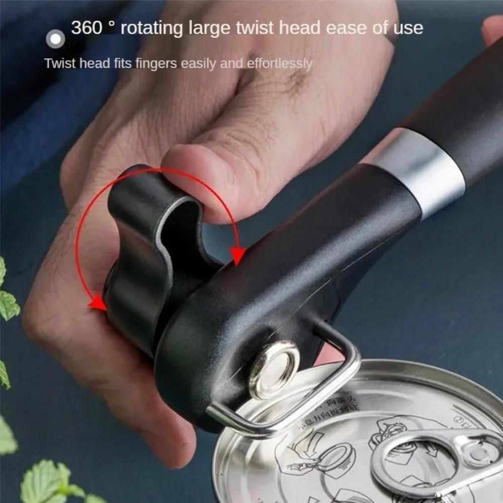 Multifunctional Can Opener Handheld Stainless Steel Can Opener Knife Safe Side Cut Can Opener Smooth Edge Gadgets Kitchen Tool