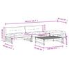 4 Piece Garden Lounge Set with Cushions White Solid Wood