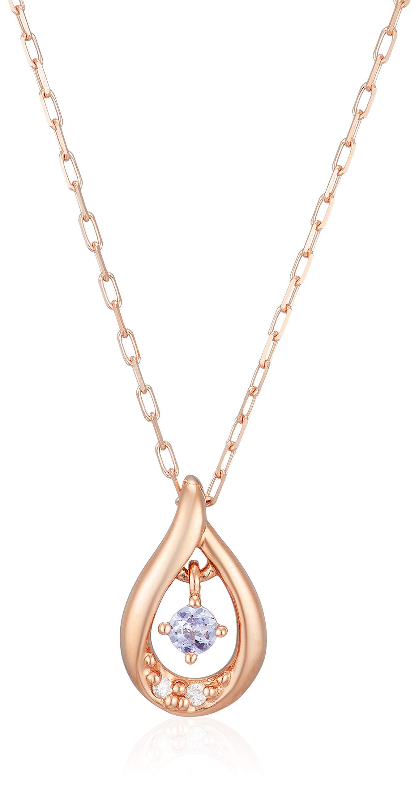 

[4℃] K10 Pink Gold Necklace [December Birthstone] 11174-612-3117-00-00 Women s