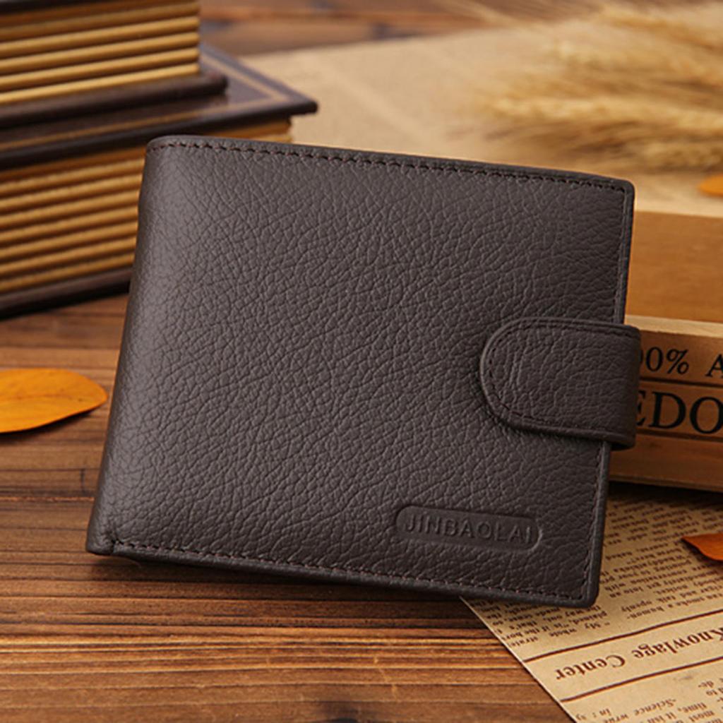 Genuine Leather Mens Wallet Premium Product Real Cowhide Wallets For Man Short Wallet Portefeuille Homme Short Purses