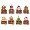 Acrylic Money Gift Holder Christmas Ornaments, Gingerbread Snowman Santa Cash Office Holiday Party for Xmas Tree, Home Decor Unique Kids