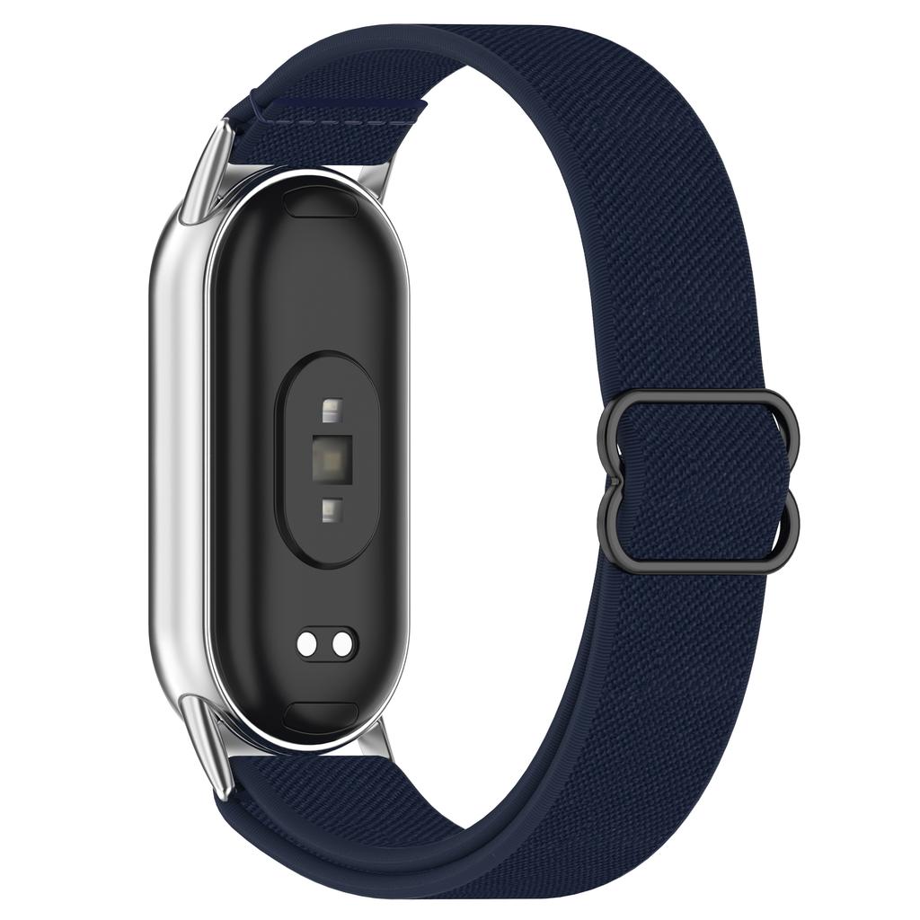 Hårband för Xiaomi Mi Band 9 8 Remtillbehör Elastisk Nylonögla Ersättning correa bracelet Miband9 Miband8 band