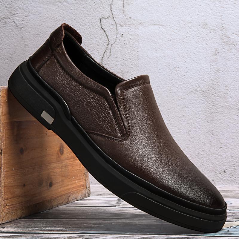 Luxury Brand Spring Men Loafers Genuine Leatherr Mocasines Top Quality Slip-On Flats Classic Driving Shoes Leisure Walk Footwear