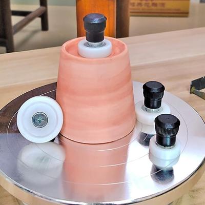 1 Set Professional Ceramic Clay Finishing Tool Kit with Hand Protection, Uncharged Pottery Wheel Trimming Spinner, Ideal for Sculpting & Pottery