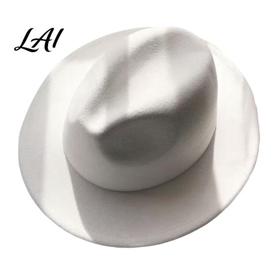Photogenic Outdoor Cap Unisex Fedora Hat Short Brim Wool Blend Retro Panama Hat Cap Felt Winter for Men Women 1920s Party Costume Autumn Warm