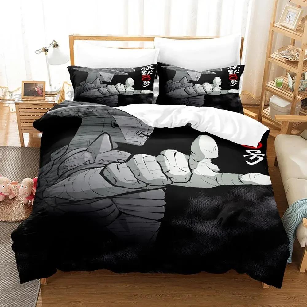 

3D Аниме Кайдзю № 8 Постельное белье Односпальный Полутораспальный Двуспальный Кинг-сайз Комплект постельного белья Взрослый Детский Набор пододеяльников для спальни Для домашнего текстиля 70x133cm 2pcs