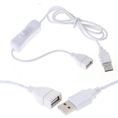 1Pc 1M USB-kabel met schakelaar aan/uit kabel verlengschakelaar voor USB-lamp USB-ventilator