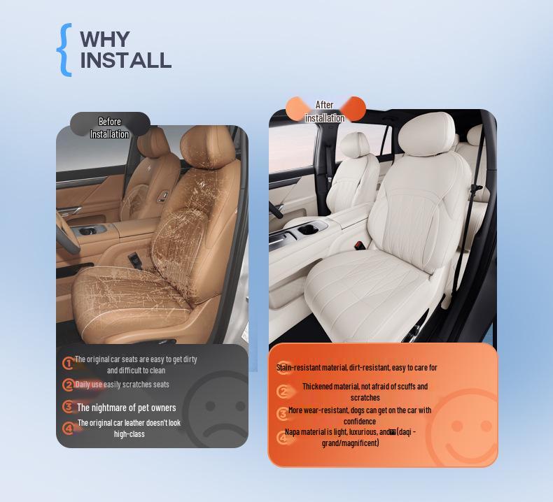 Zhi Guang L Universal Seat Cushion: 25 Styles, All-Season Ventilated Breathable Car Interior Cover.