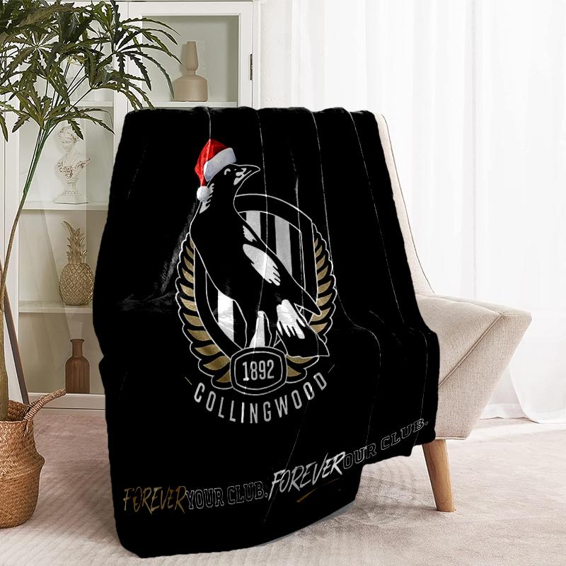Football Club Print Blanket - Soft & Comfortable, for Bedroom, Travel, Sofa, Home Decoration - Birthday Christmas Gift for Friend
