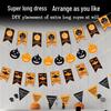 Halloween Pumpkin Lantern Scene Decor & Party Hanging Banner Props