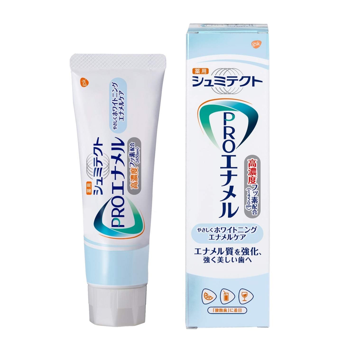 

Shumitect PRO Enamel, gentle whitening, enamel care toothpaste, high concentration fluoride 1450ppm, 90g [quasi-drug]
