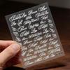 Artistic Font Nail Art Stickers Black White Manicure Decals New Nail Decoration  Manicure Tool