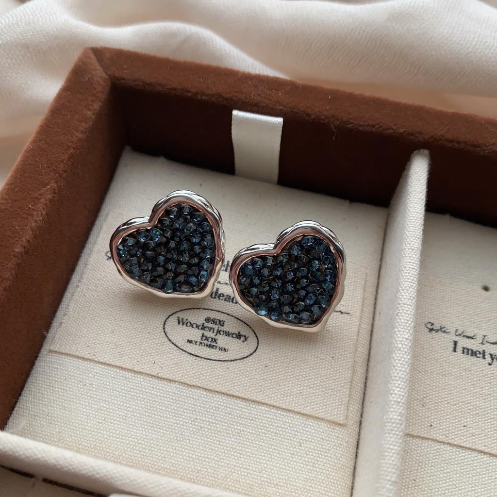 Shiny Love Stud Earrings, Personalized Romantic Symbols, Small, Exquisite And Light Luxury, Daily Wear Earrings