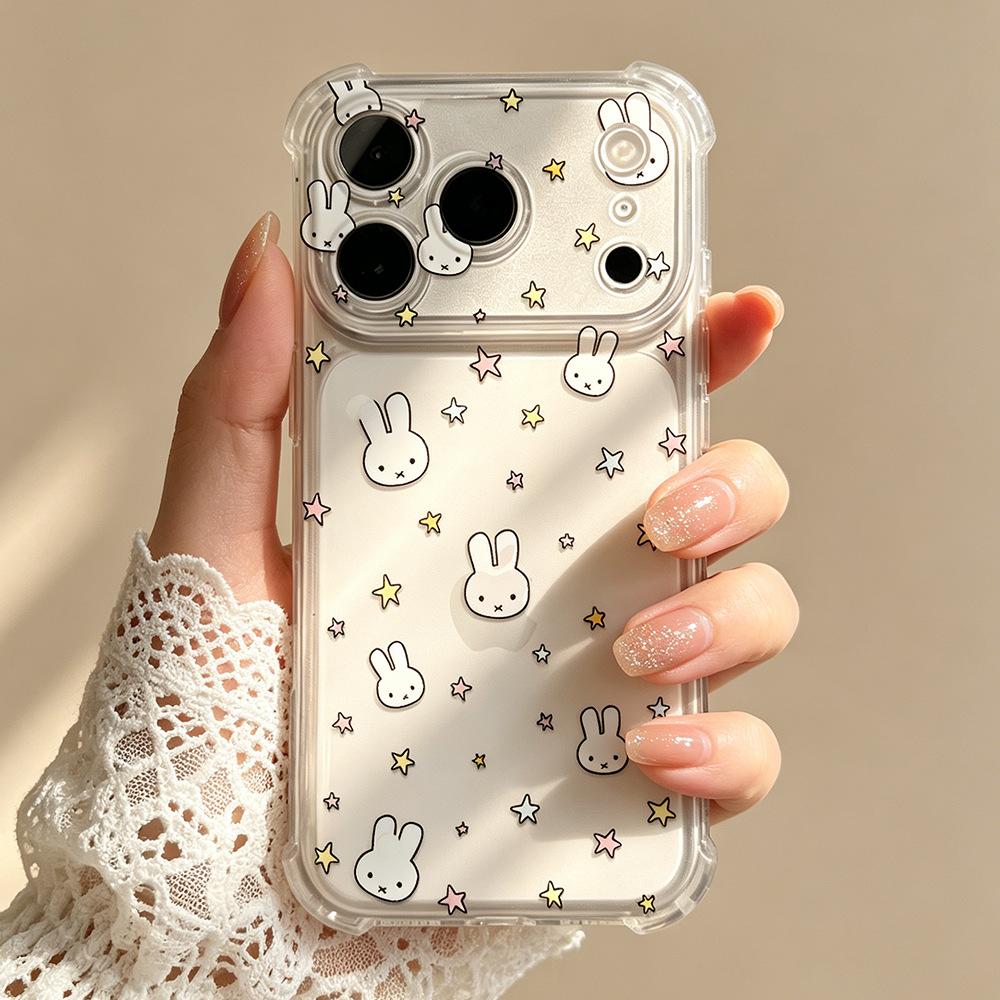 Star Rabbit Is Suitable for Apple OPPO Mobile Phone Case Huawei MATE80 Transparent iPhone17Pro/17promax.