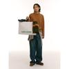 Saendeusaundeu (Unisex) Layered Wool Blend Sweater Yellowish Brown