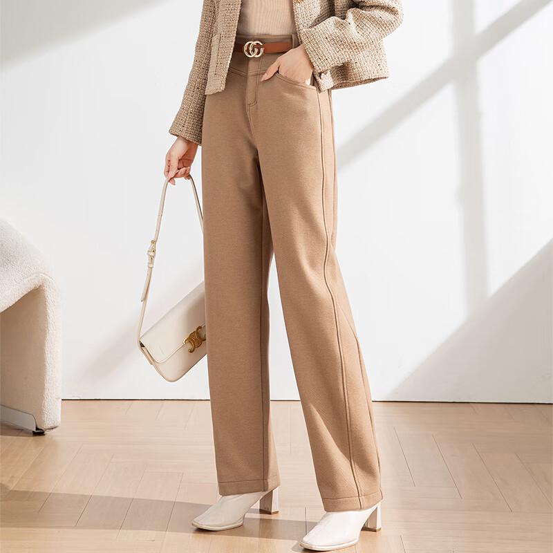 Fanzhen Women's High-Waist Wool Blend Harem Pants