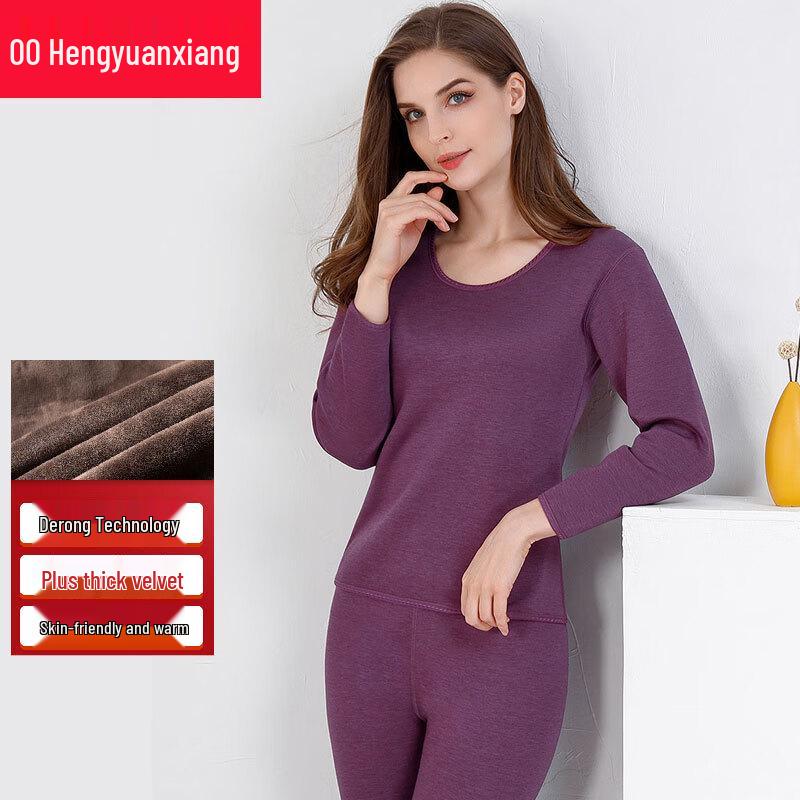 

Женский термокомплект с круглым вырезом Hengyuanxiang TC-9133 3XL