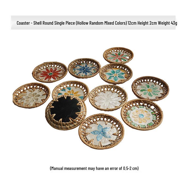 Southeast Asia Shell-Insulated Teapot, Teacup & Coaster Set for High-End Hotels and Restaurants