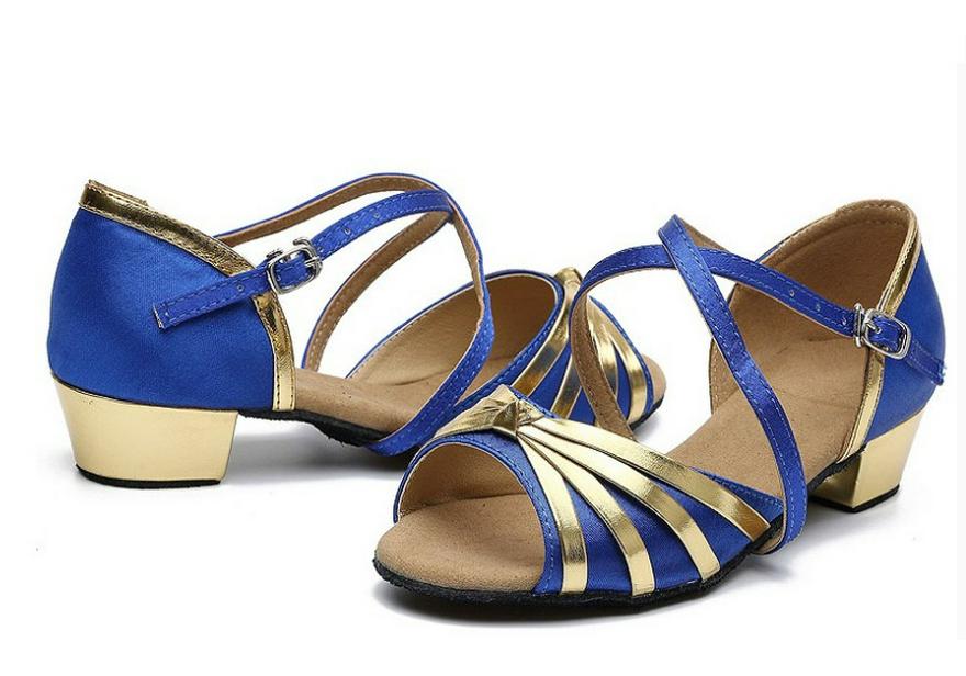 Banqiao Di Girls' Latin Dance Shoes - Spring/Summer Five Strap Practice and Competition Shoes
