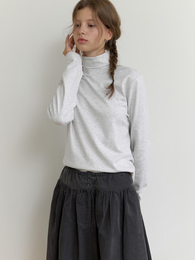 Deomiteun Avo Turtleneck T-Shirt (Melange Gray)